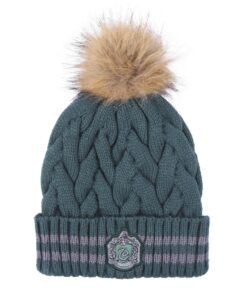HAT TRICOT POM POM HARRY POTTER SLYTHERIN