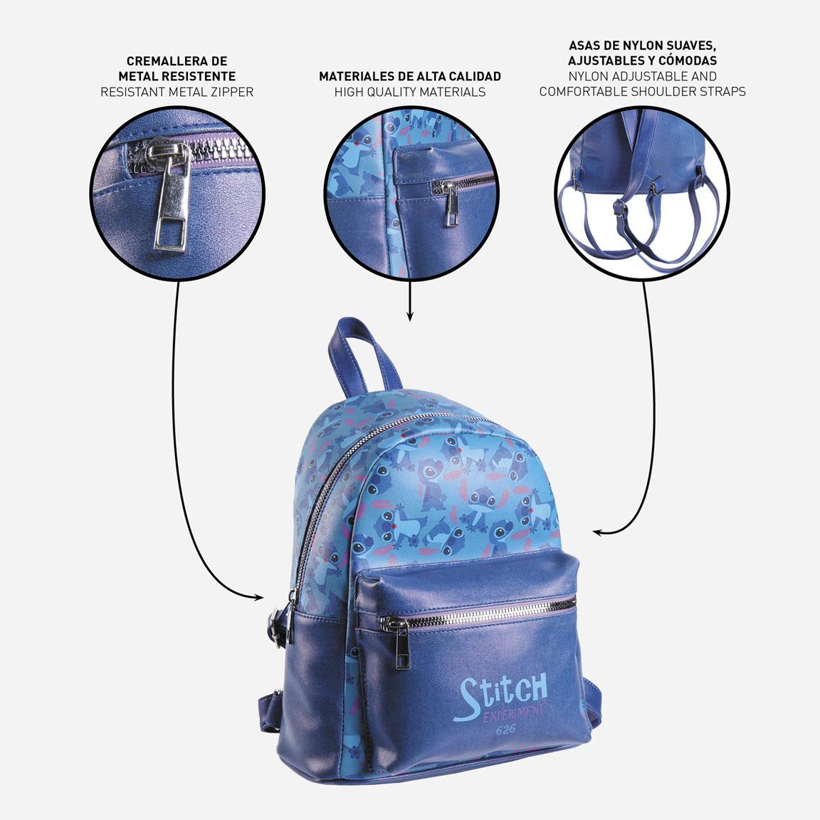 BACKPACK CASUAL FASHION FAUX-LEATHER STITCH - Image 4