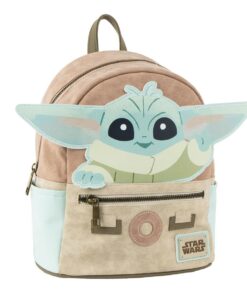 BACKPACK CASUAL FASHION FAUX-LEATHER THE MANDALORIAN GROGU