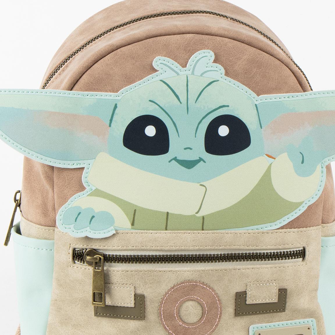 BACKPACK CASUAL FASHION FAUX-LEATHER THE MANDALORIAN GROGU - Image 3