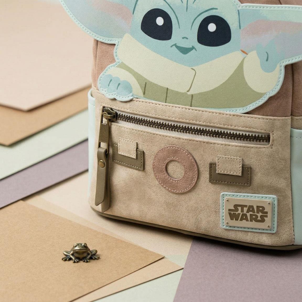 BACKPACK CASUAL FASHION FAUX-LEATHER THE MANDALORIAN GROGU - Image 6