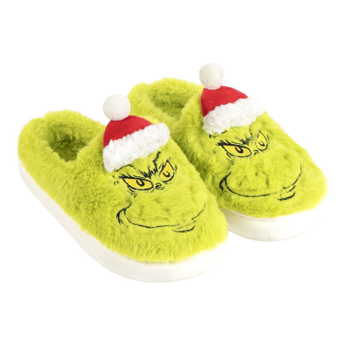 HOUSE SLIPPERS OPEN THE GRINCH