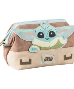 TOILETRY BAG TOILETBAG FAUX-LEATHER THE MANDALORIAN GROGU