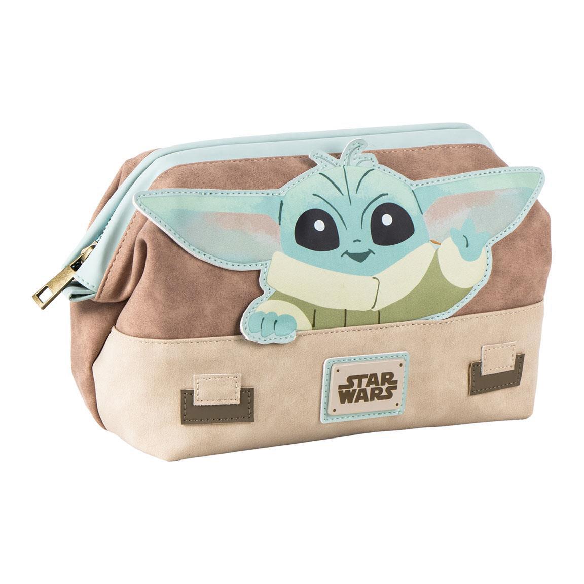 TOILETRY BAG TOILETBAG FAUX-LEATHER THE MANDALORIAN GROGU