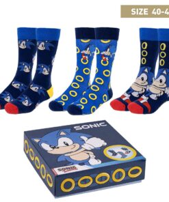 SOCKS PACK 3 PIECES SONIC