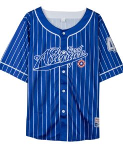 SHORT SHIRT BASEBALL AVENGERS CAPITAN AMERICA