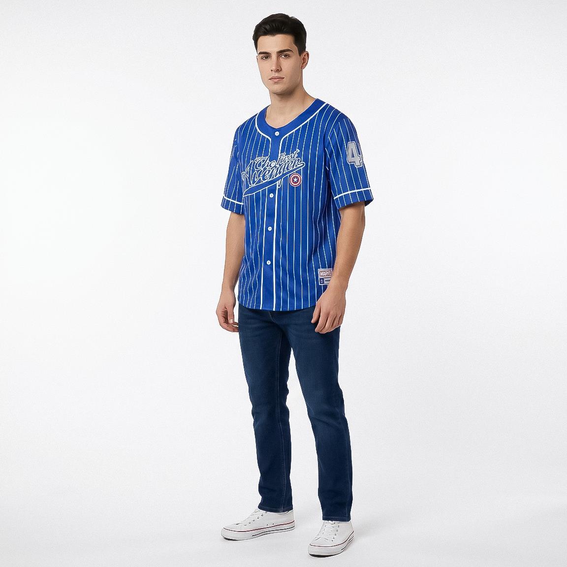 SHORT SHIRT BASEBALL AVENGERS CAPITAN AMERICA - Image 5