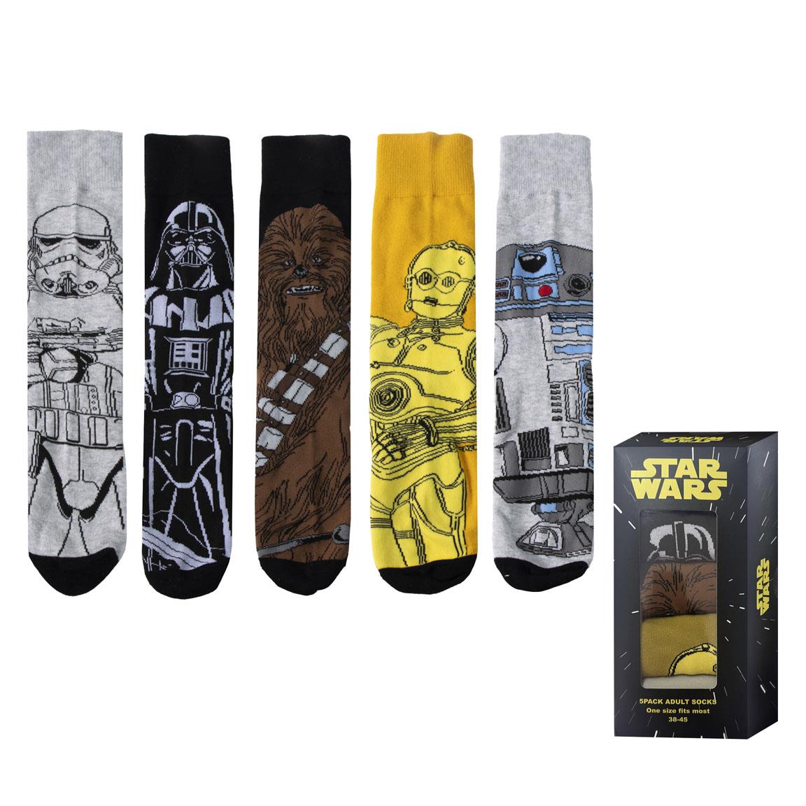 SOCKS PACK 5 PIECES STAR WARS