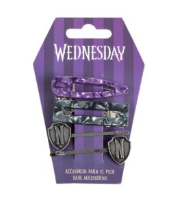 HAIR ACCESSORIES CLIPS 4 PIECES WEDNESDAY
