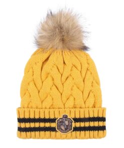 HAT TRICOT POM POM HARRY POTTER HUFFLEPUFF